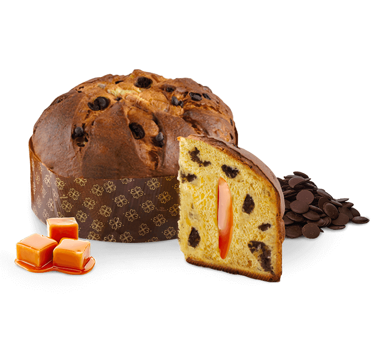 Panettone s čokoládou a slaným karamelem Loison 750g